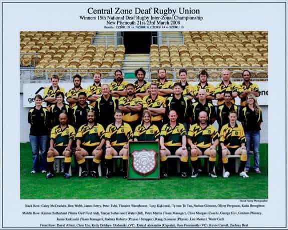 Team Photo Central Zone Deaf Rugby Union Winners 15th National Deaf 
